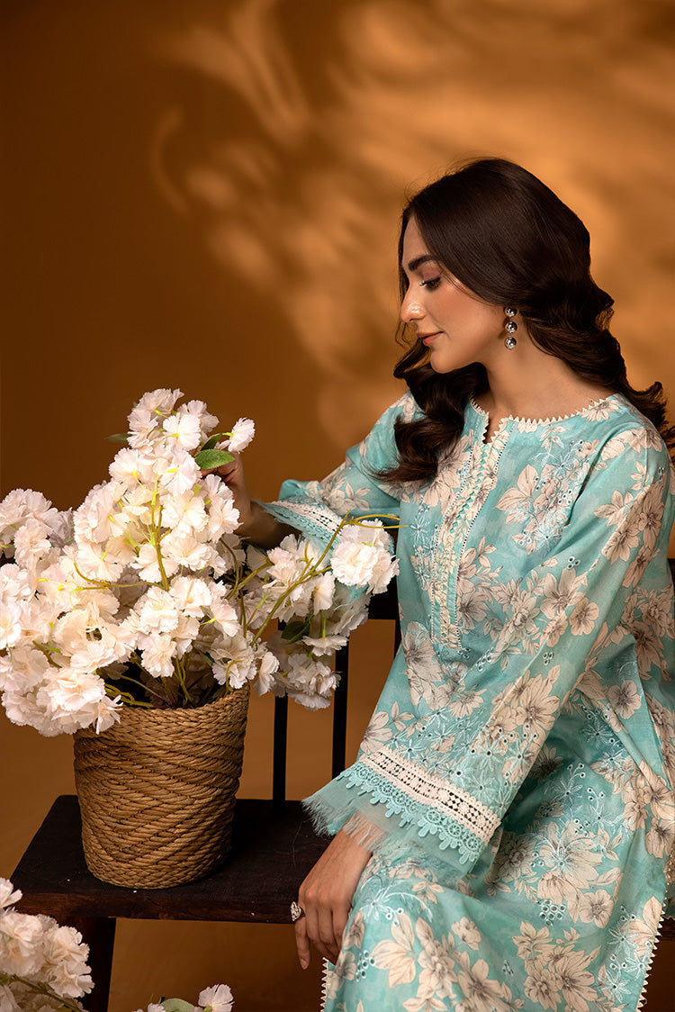 2-PC Unstitched Embroidered Chikankari Lawn Suit