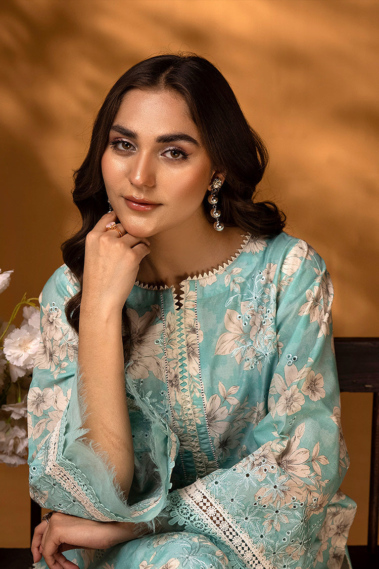 2-PC Unstitched Embroidered Chikankari Lawn Suit