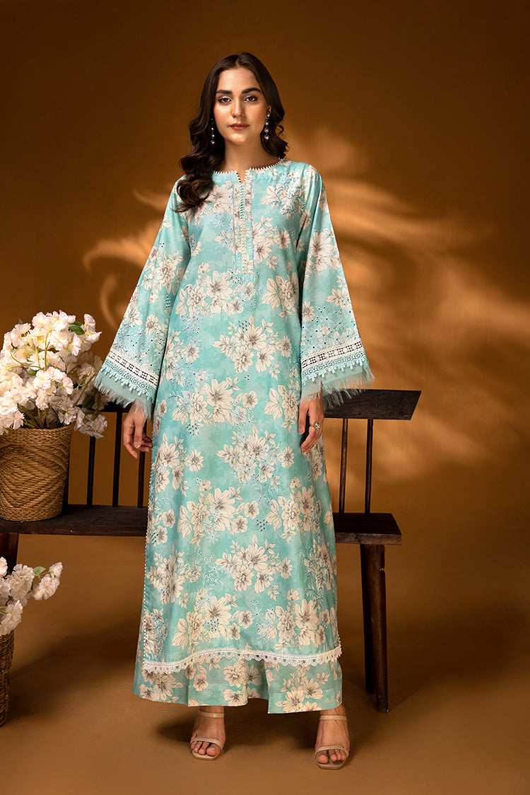 2-PC Unstitched Embroidered Chikankari Lawn Suit