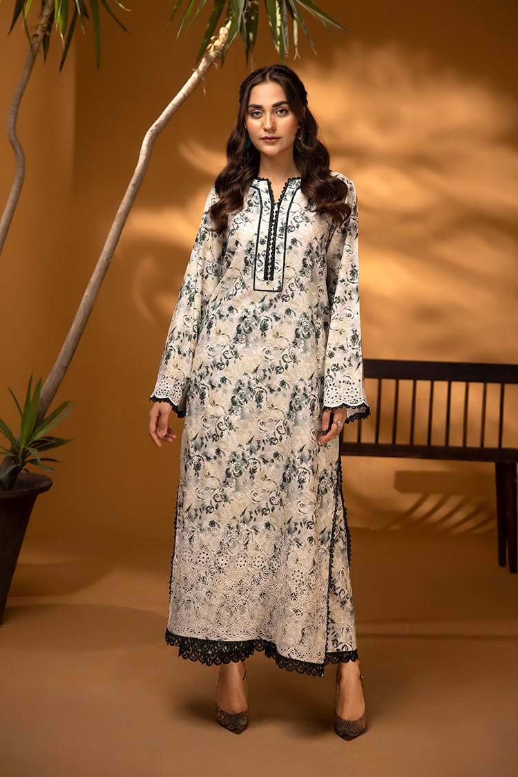 2-PC Unstitched Embroidered Chikankari Lawn Suit