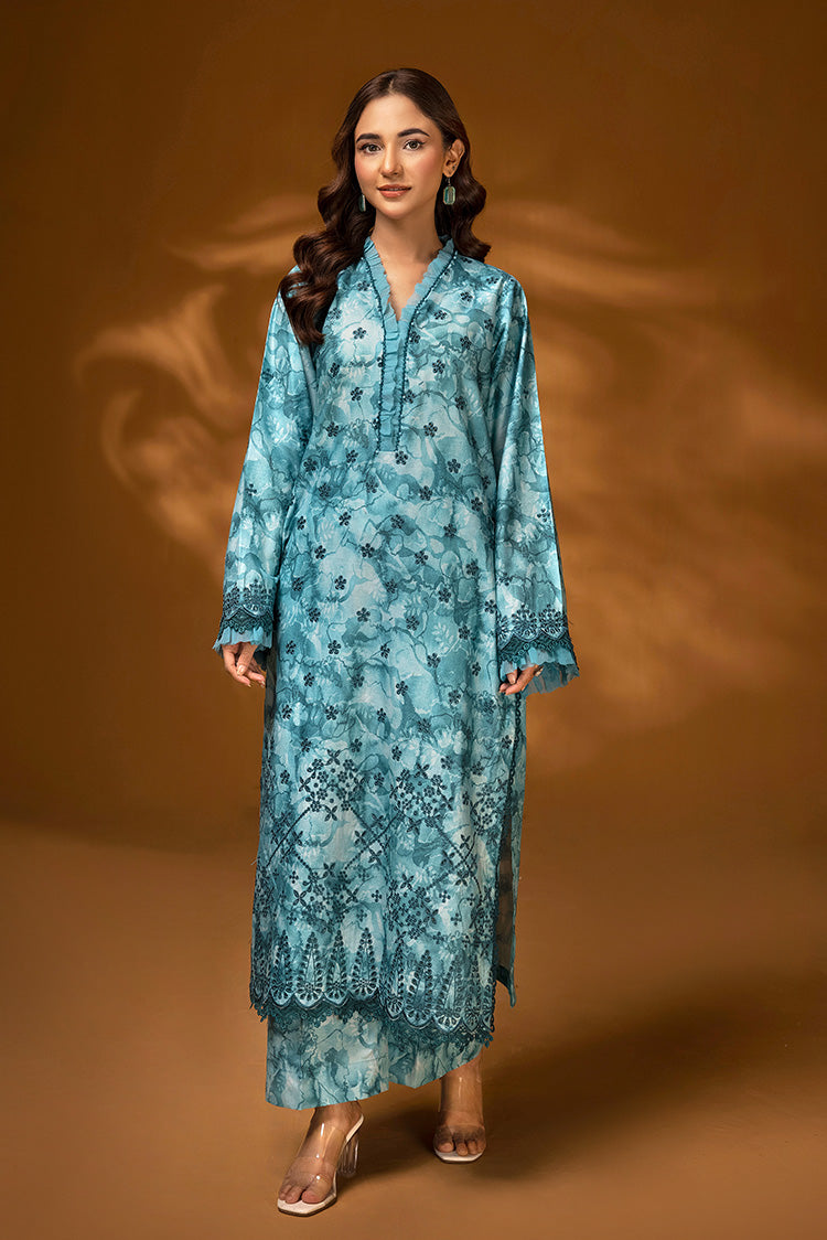 2-PC Unstitched Embroidered Chikankari Lawn Suit