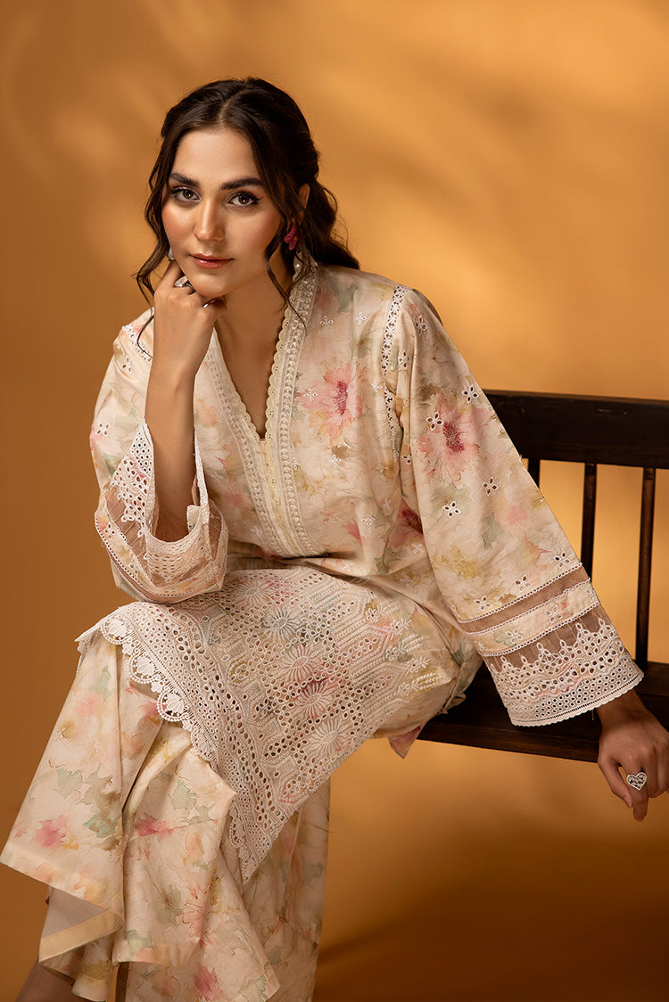 2-PC Unstitched Embroidered Chikankari Lawn Suit