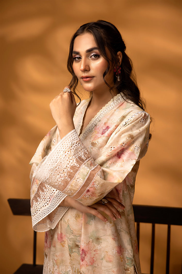 2-PC Unstitched Embroidered Chikankari Lawn Suit