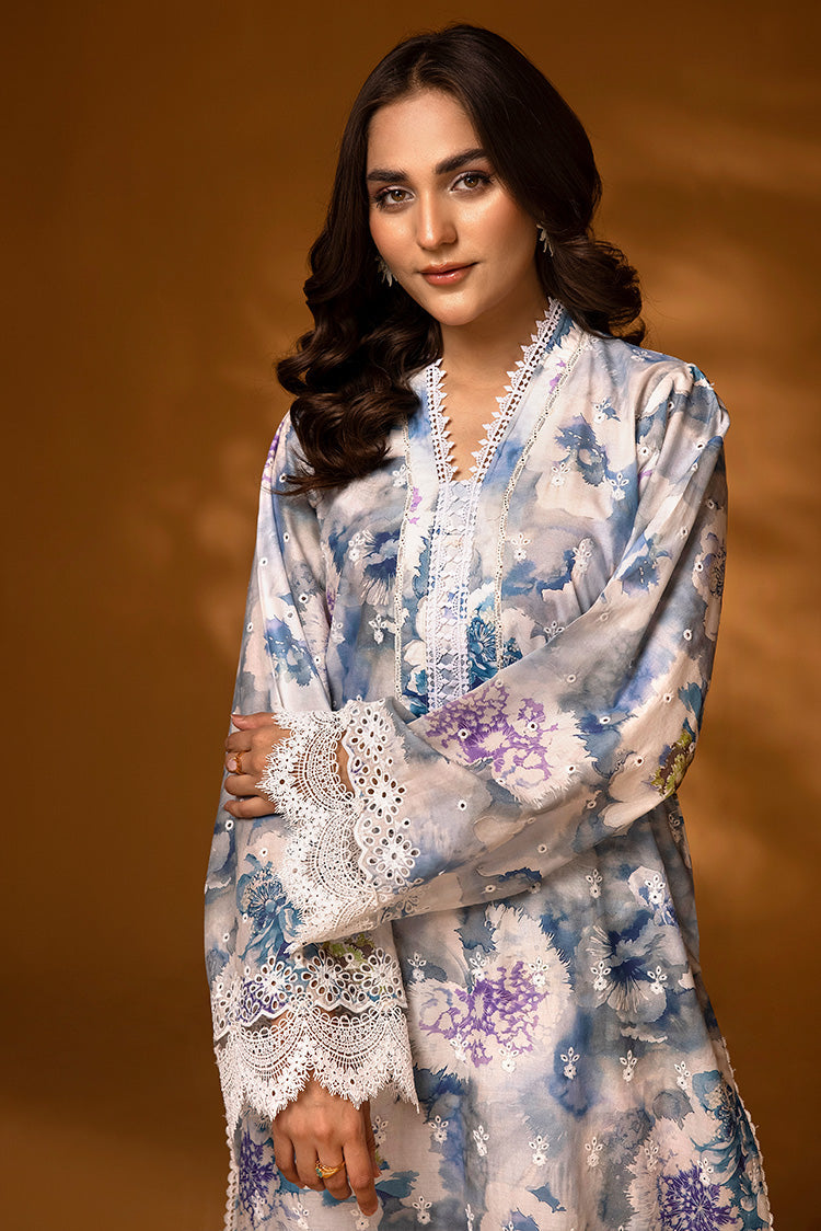 2-PC Unstitched Embroidered Chikankari Lawn Suit