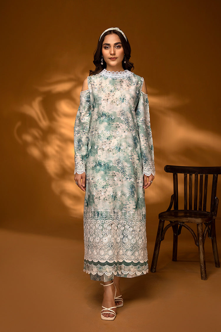 2-PC Unstitched Embroidered Chikankari Lawn Suit