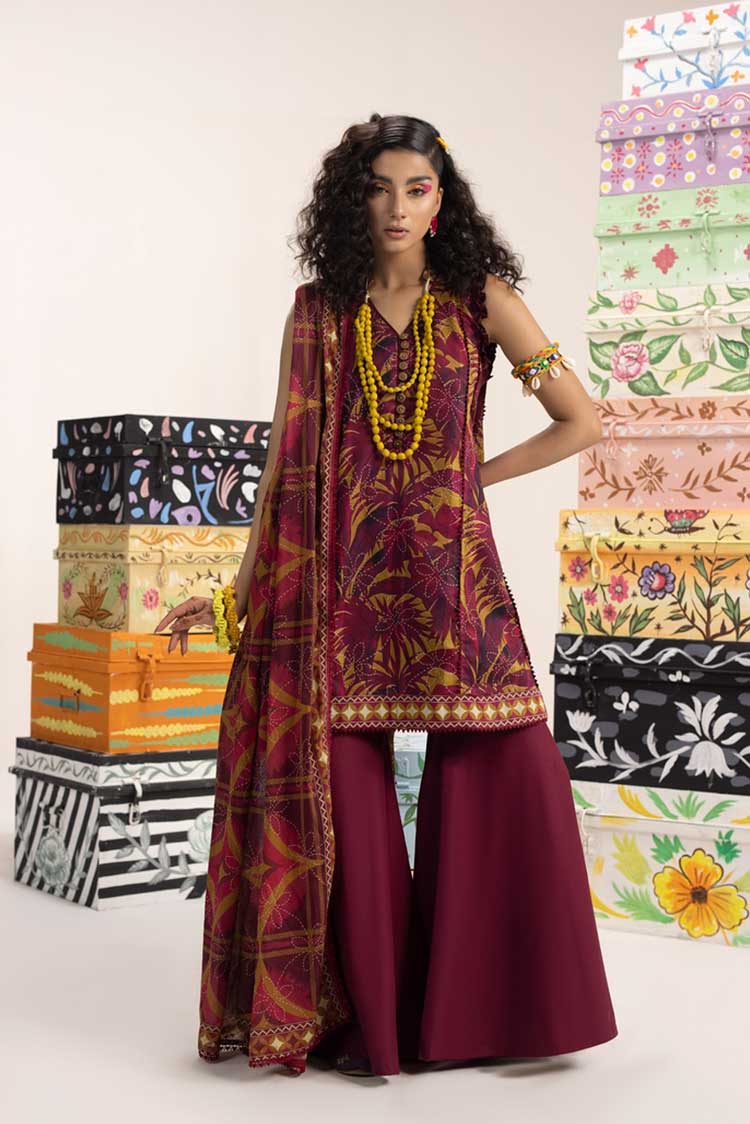 3-PC Unstitched Digital Printed Lawn Suit