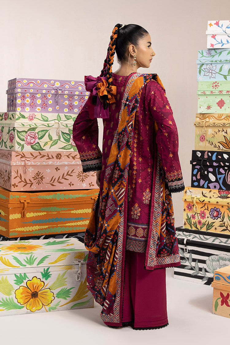 3-PC Unstitched Digital Printed Lawn Suit