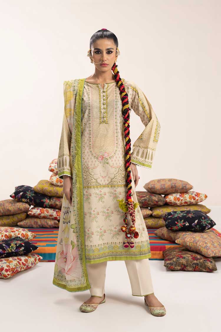 3-PC Unstitched Digital Printed Lawn Suit