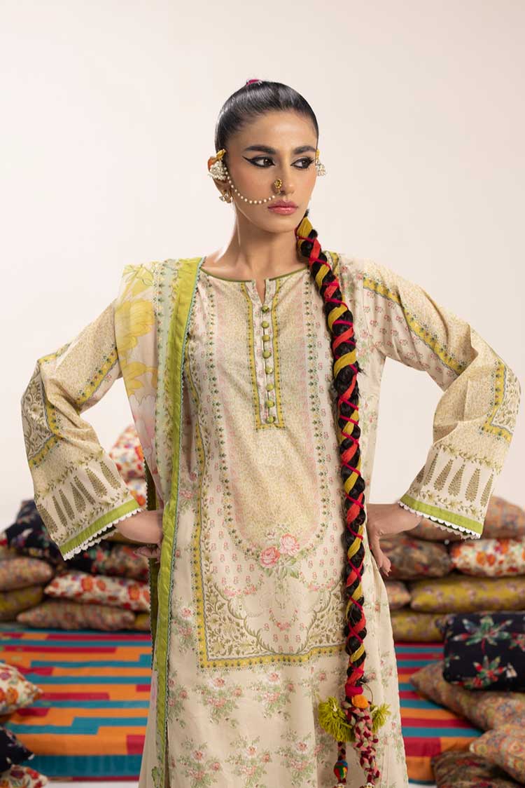 3-PC Unstitched Digital Printed Lawn Suit