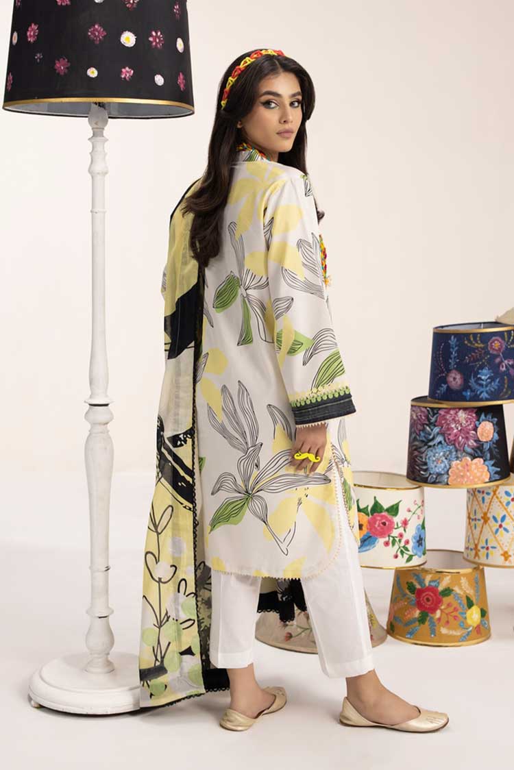 3-PC Unstitched Digital Printed Lawn Suit