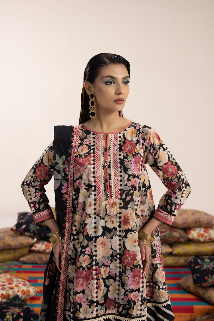 3-PC Unstitched Digital Printed Lawn Suit