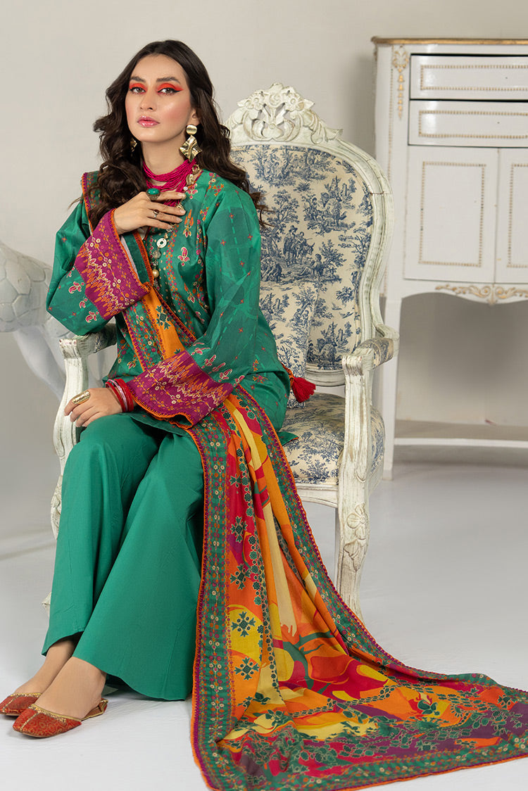 3-PC Unstitched Digital Printed Lawn Suit