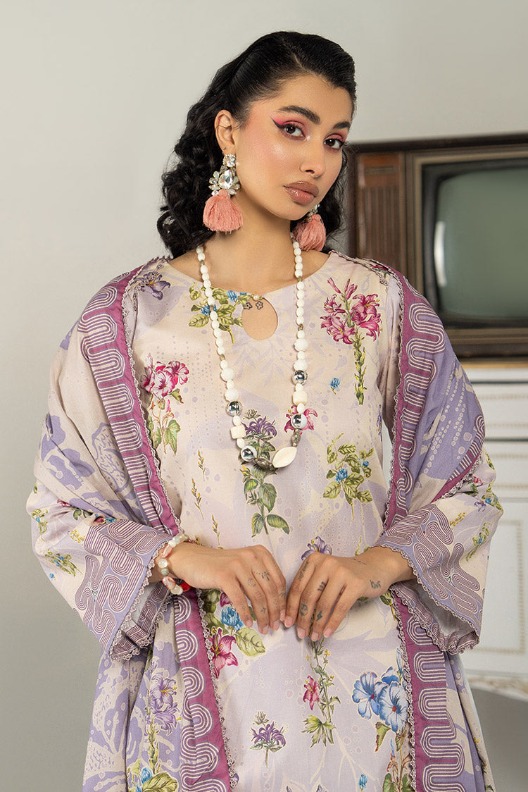 3-PC Unstitched Digital Printed Lawn Suit