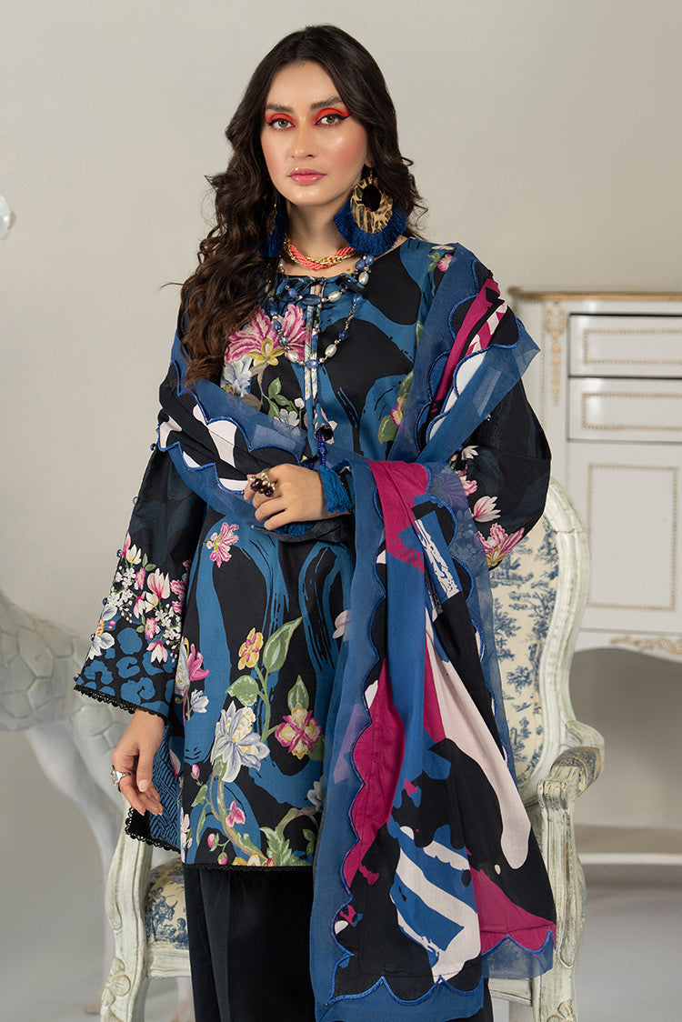 3-PC Unstitched Digital Printed Lawn Suit