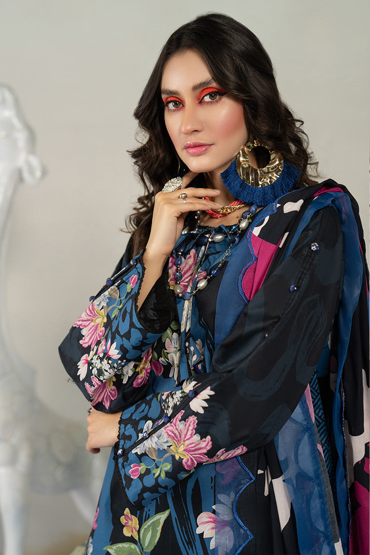 3-PC Unstitched Digital Printed Lawn Suit