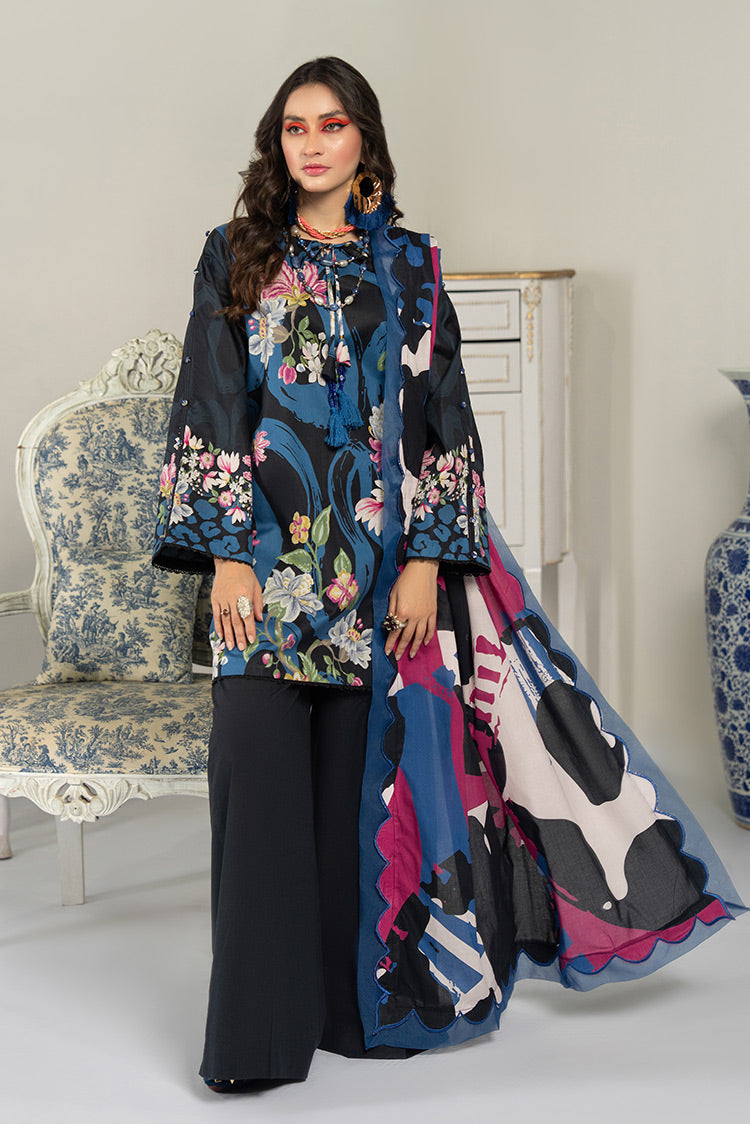 3-PC Unstitched Digital Printed Lawn Suit