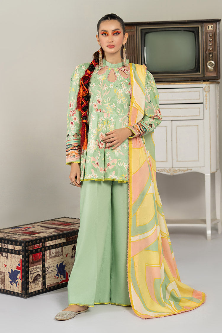 3-PC Unstitched Digital Printed Lawn Suit