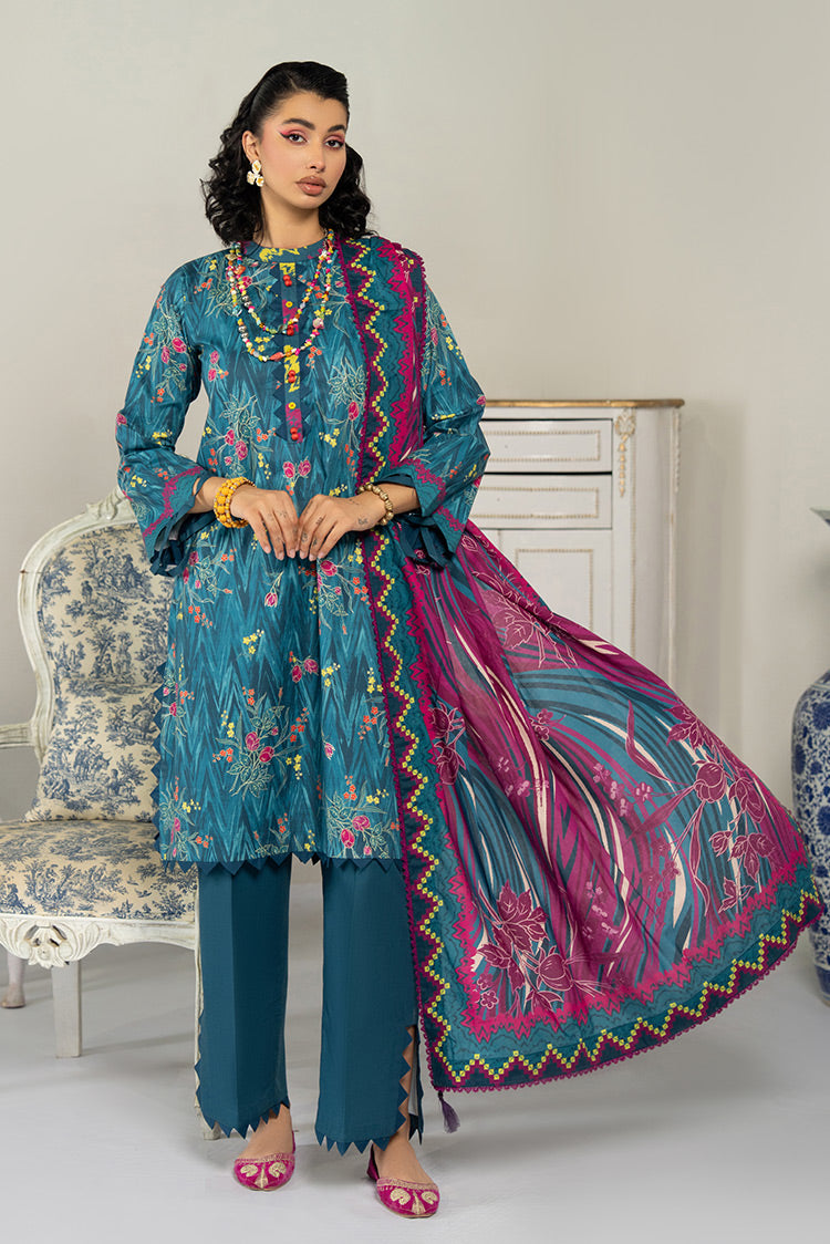 3-PC Unstitched Digital Printed Lawn Suit