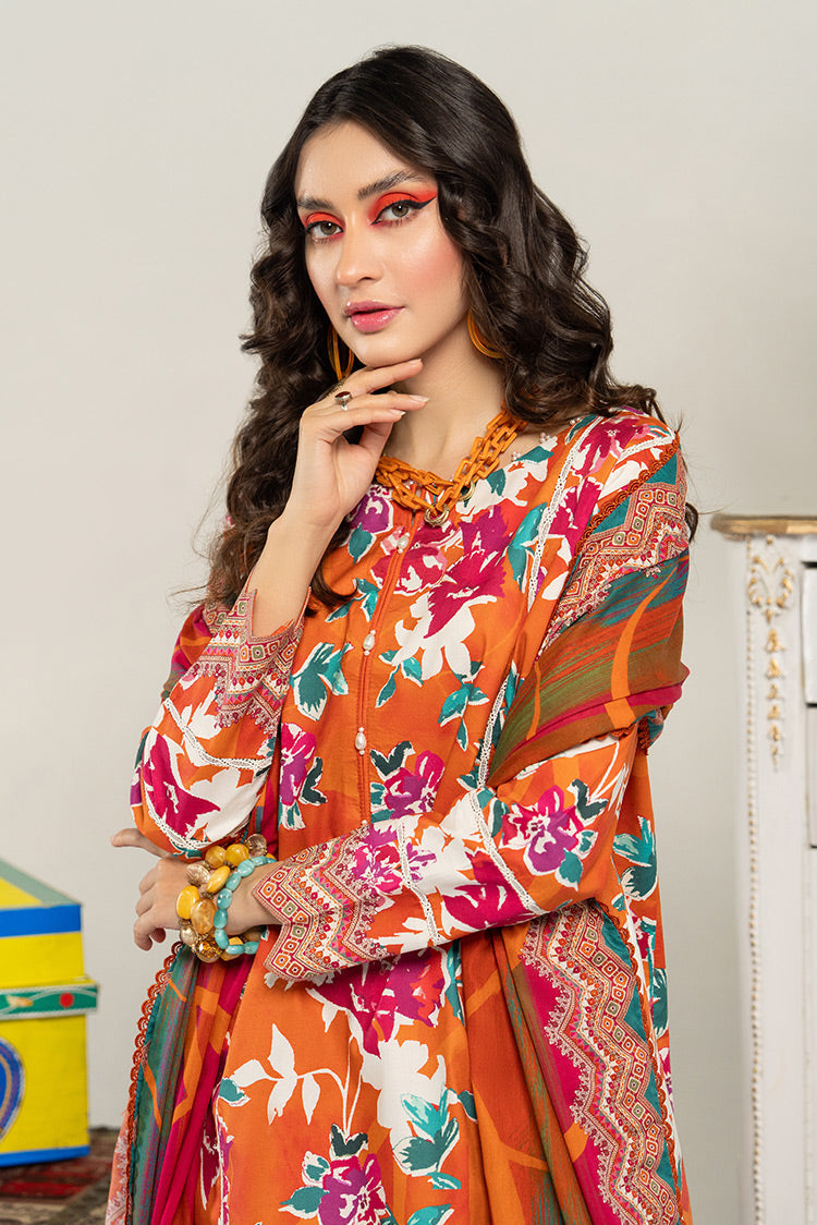 3-PC Unstitched Digital Printed Lawn Suit