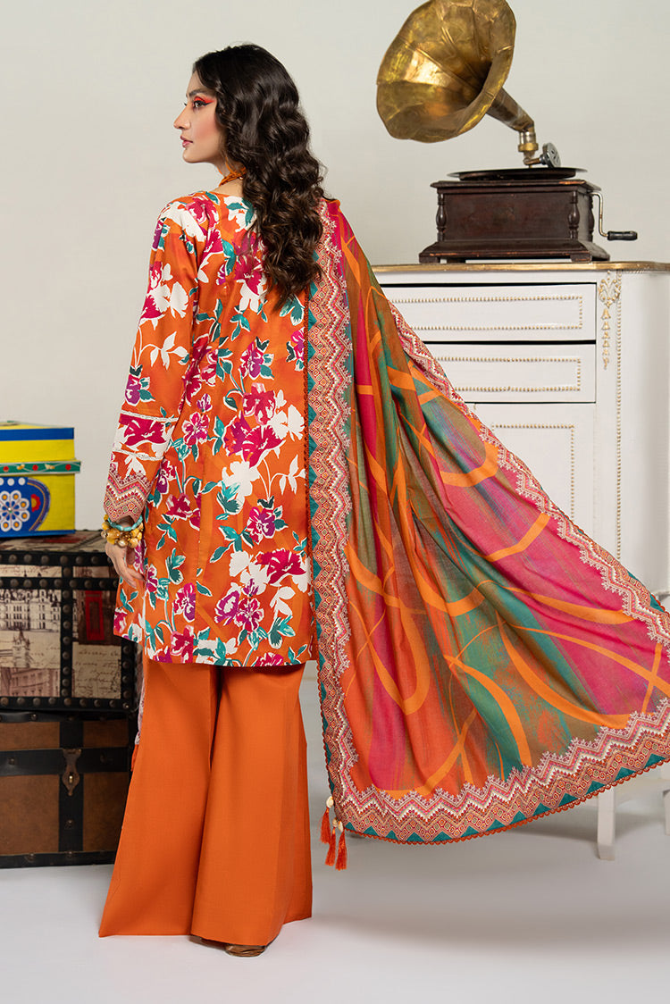 3-PC Unstitched Digital Printed Lawn Suit