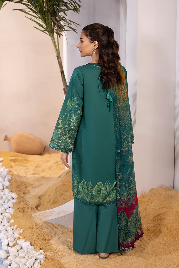 3-PC Unstitched Embroidered Lawn Suit