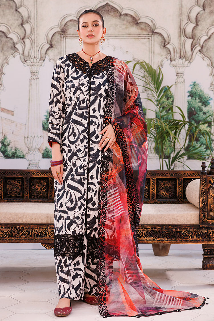 3-PC Unstitched Digital Printed Lawn Suit