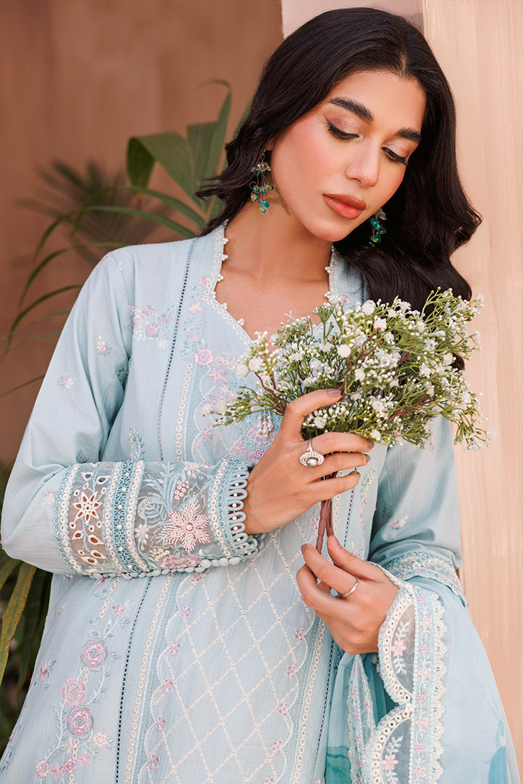 3-PC Unstitched Embroidered Chikankari Lawn Suit