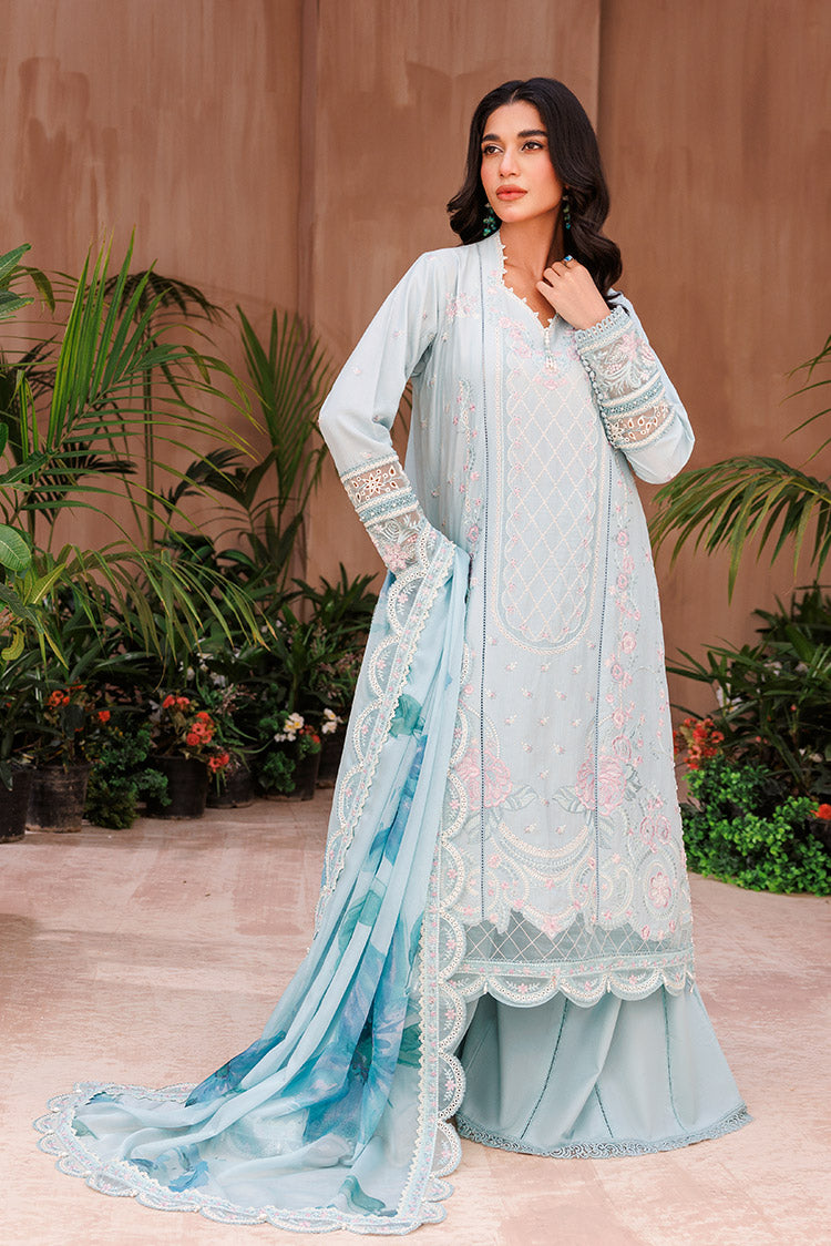 3-PC Unstitched Embroidered Chikankari Lawn Suit