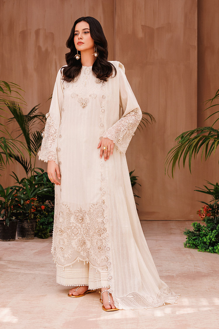 3-PC Unstitched Embroidered Chikankari Lawn Suit