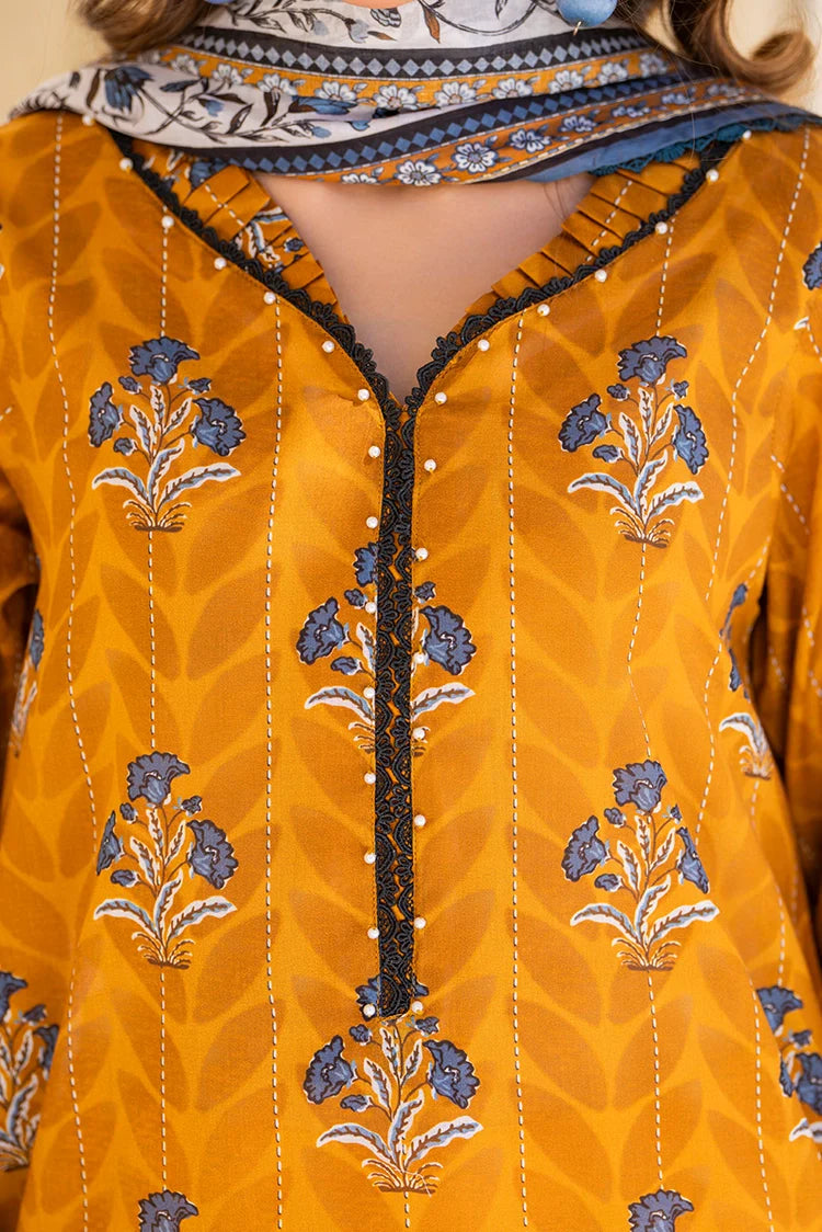 Shop 3-PC Unstitched Printed Lawn Suit Online Now