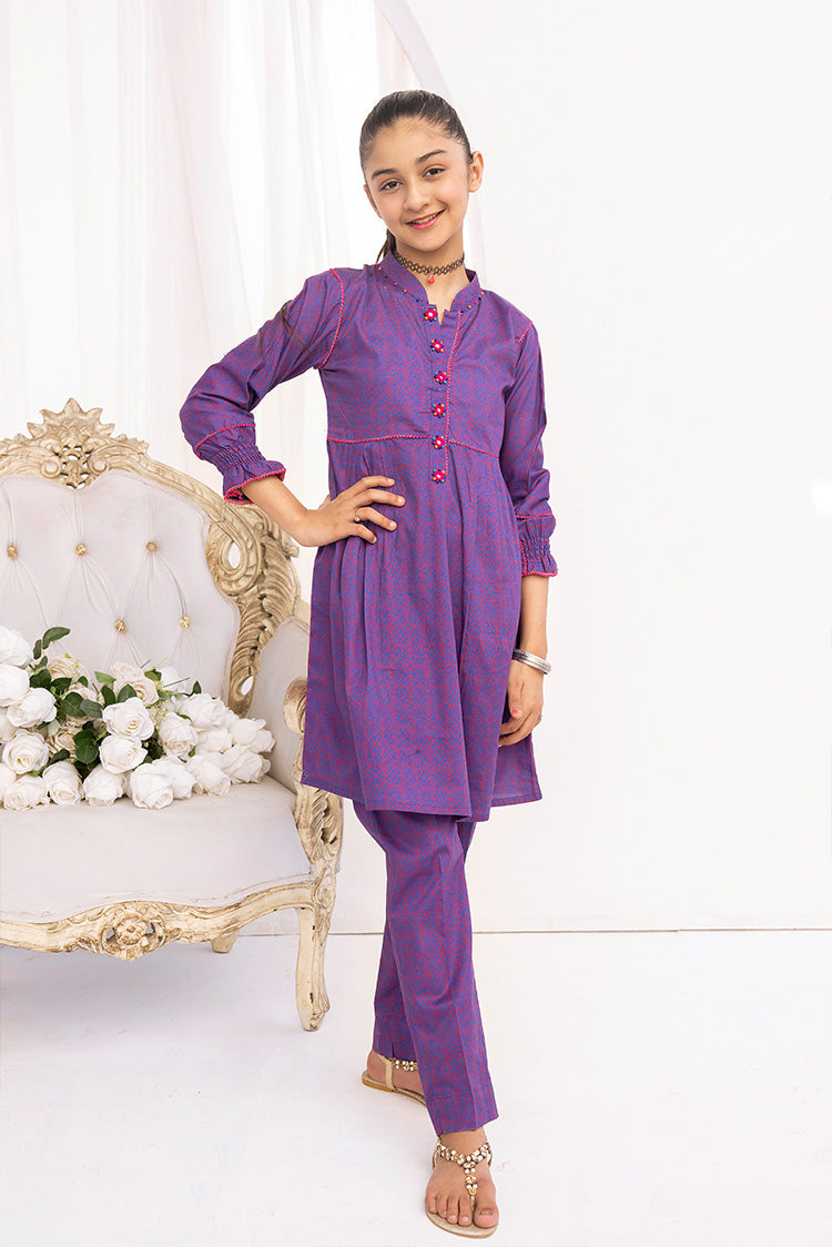 2-PC Stitched Printed Lawn Suit