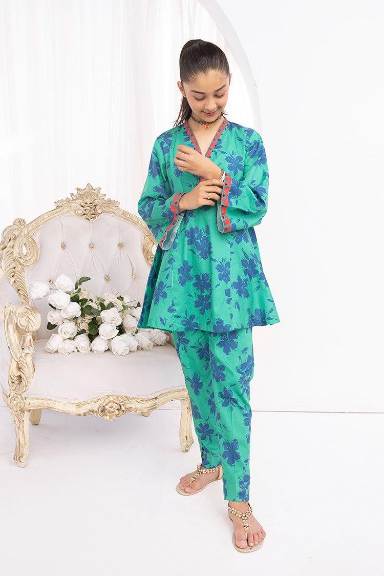 2-PC Stitched Printed Lawn Suit