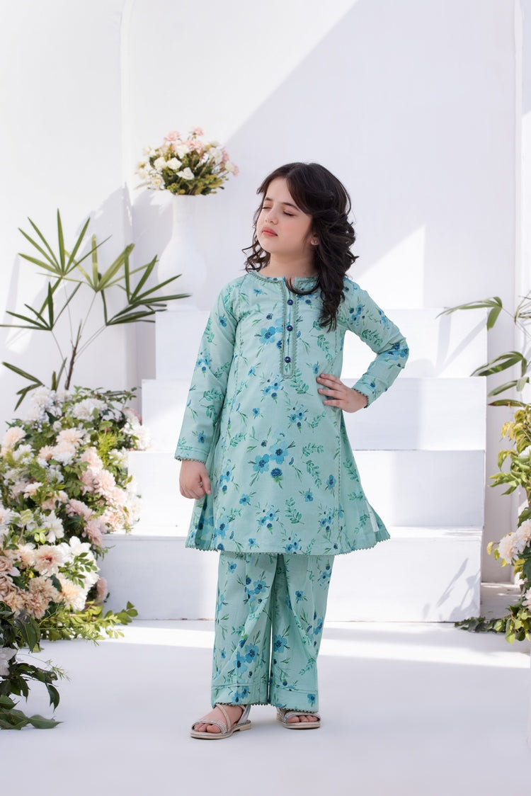 2-PC Stitched Printed Lawn Suit