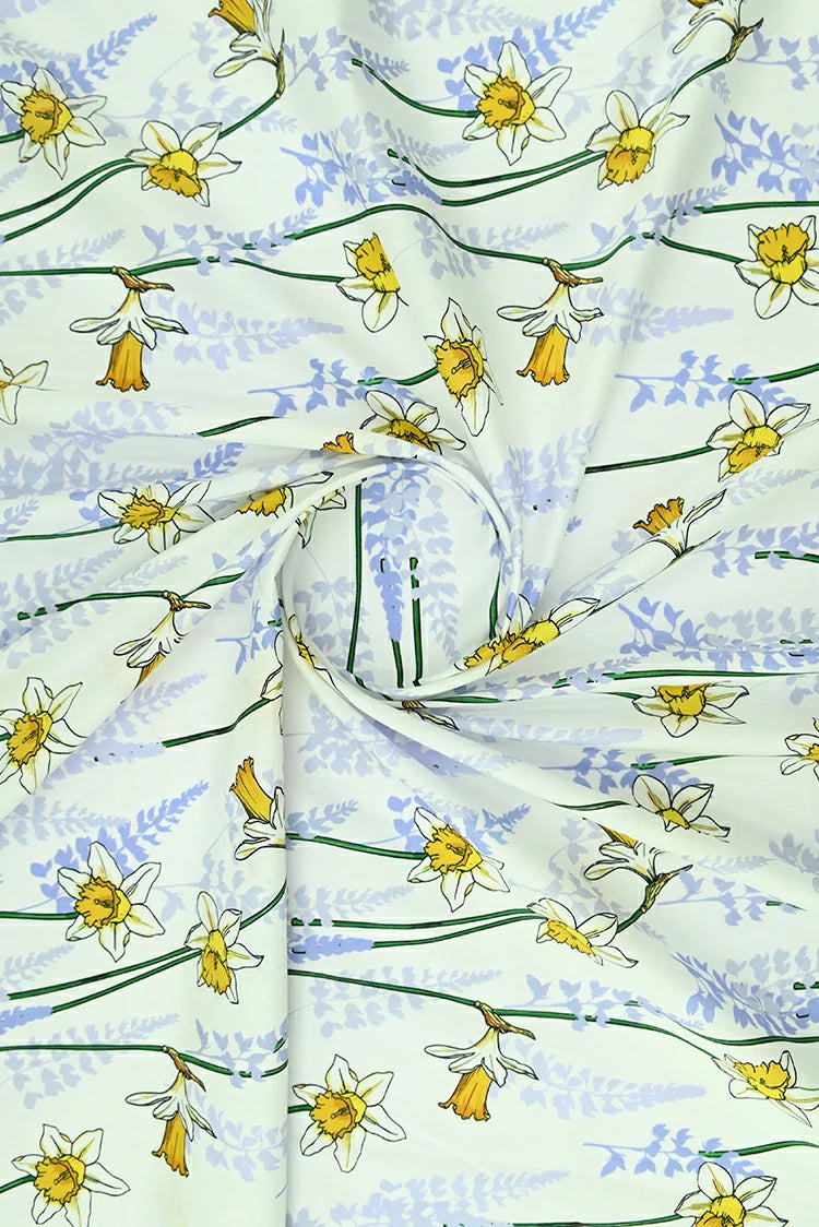 1-PC Unstitched Printed Cambric Kurti