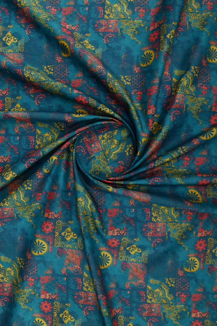 1-PC Unstitched Printed Cambric Kurti