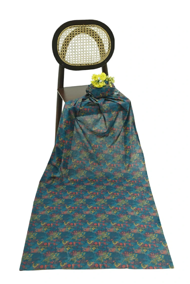 1-PC Unstitched Printed Cambric Kurti