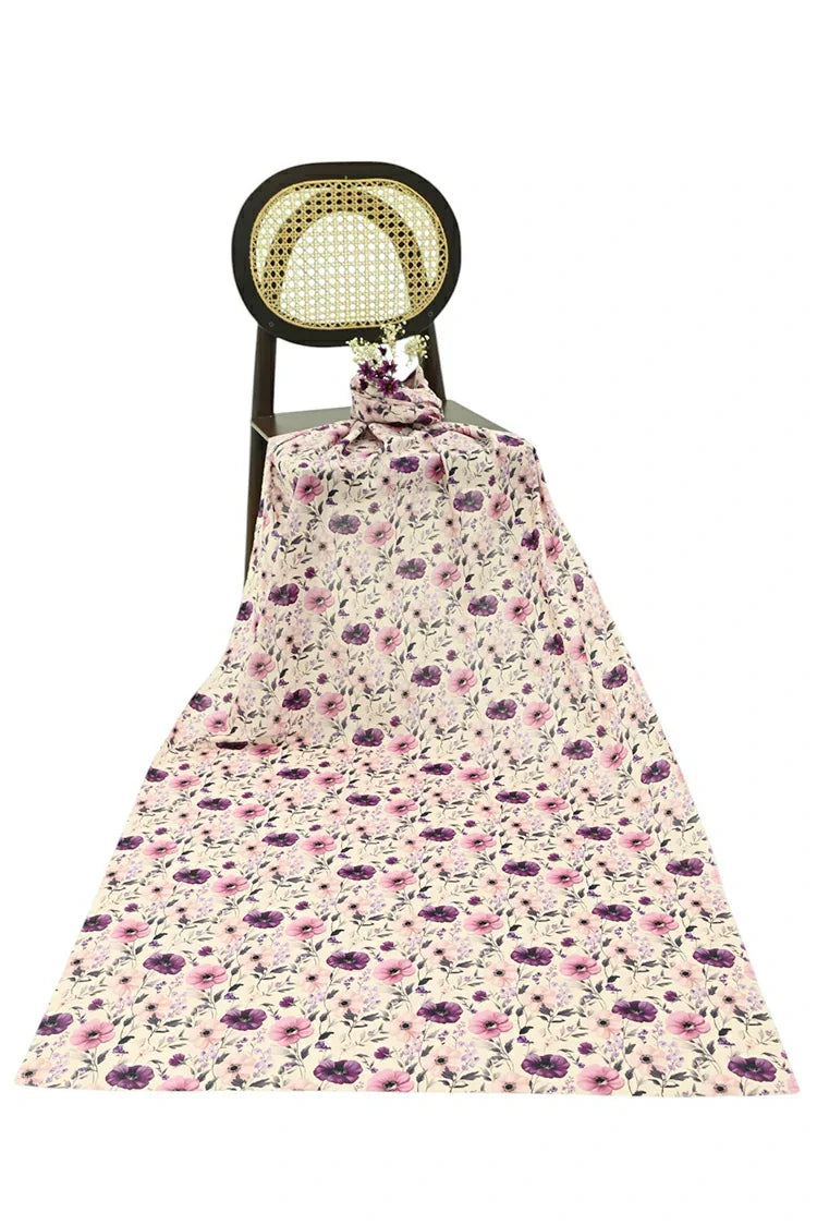 1-PC Unstitched Printed Cambric Kurti