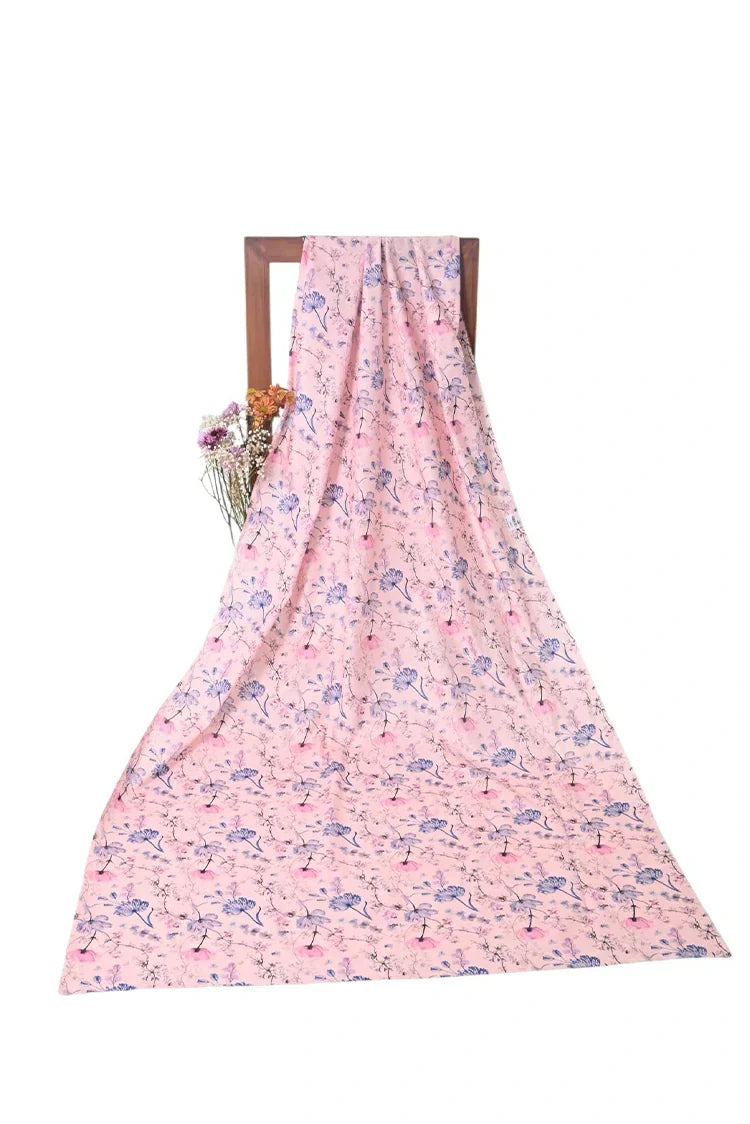 1-PC Unstitched Printed Cambric Kurti