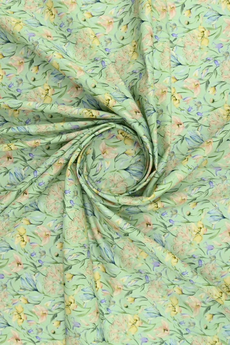 1-PC Unstitched Printed Cambric Kurti