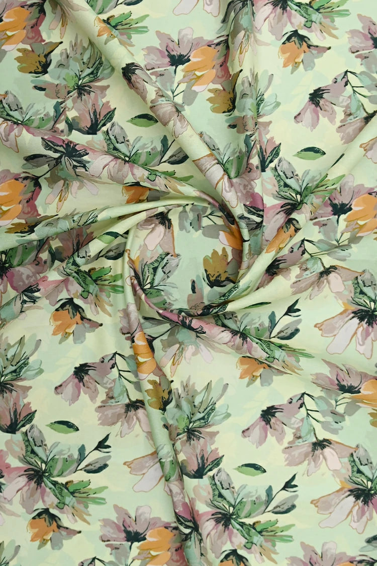 1-PC Unstitched Printed Cambric Kurti