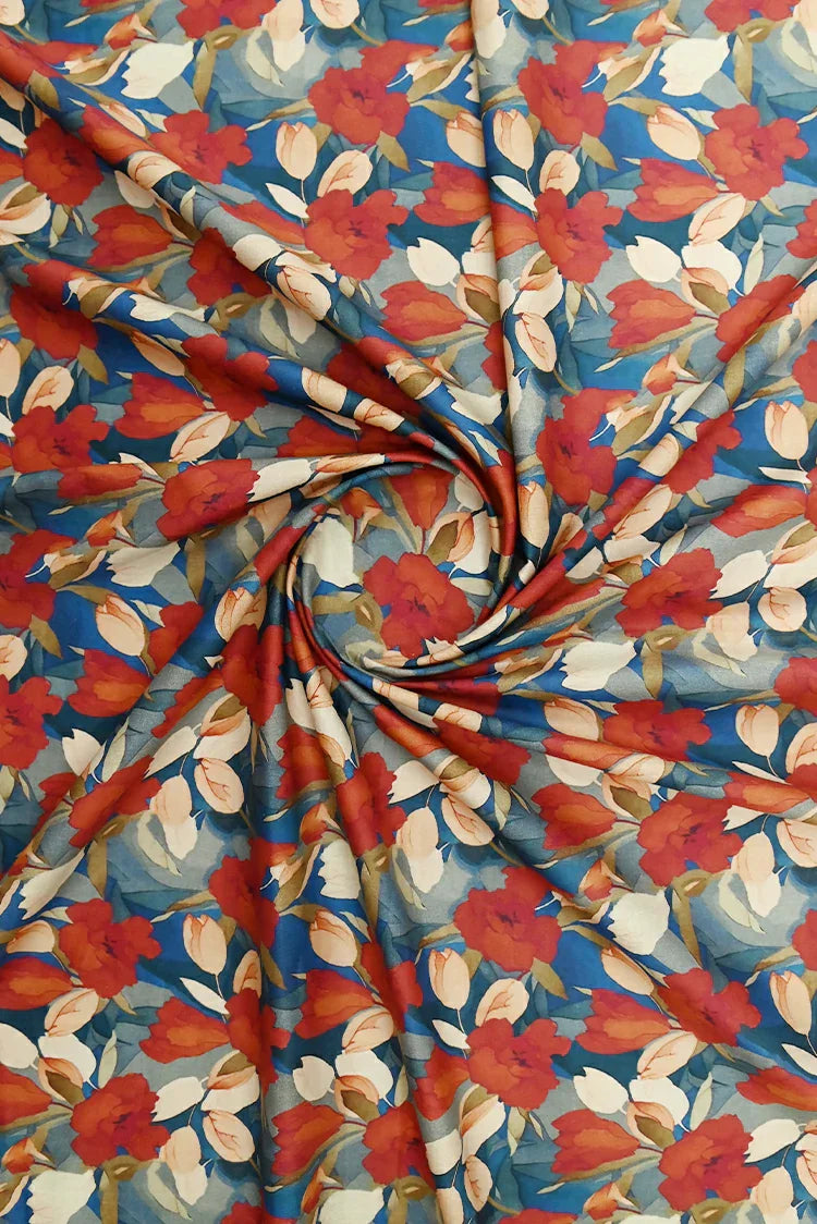 1-PC Unstitched Printed Cambric Kurti