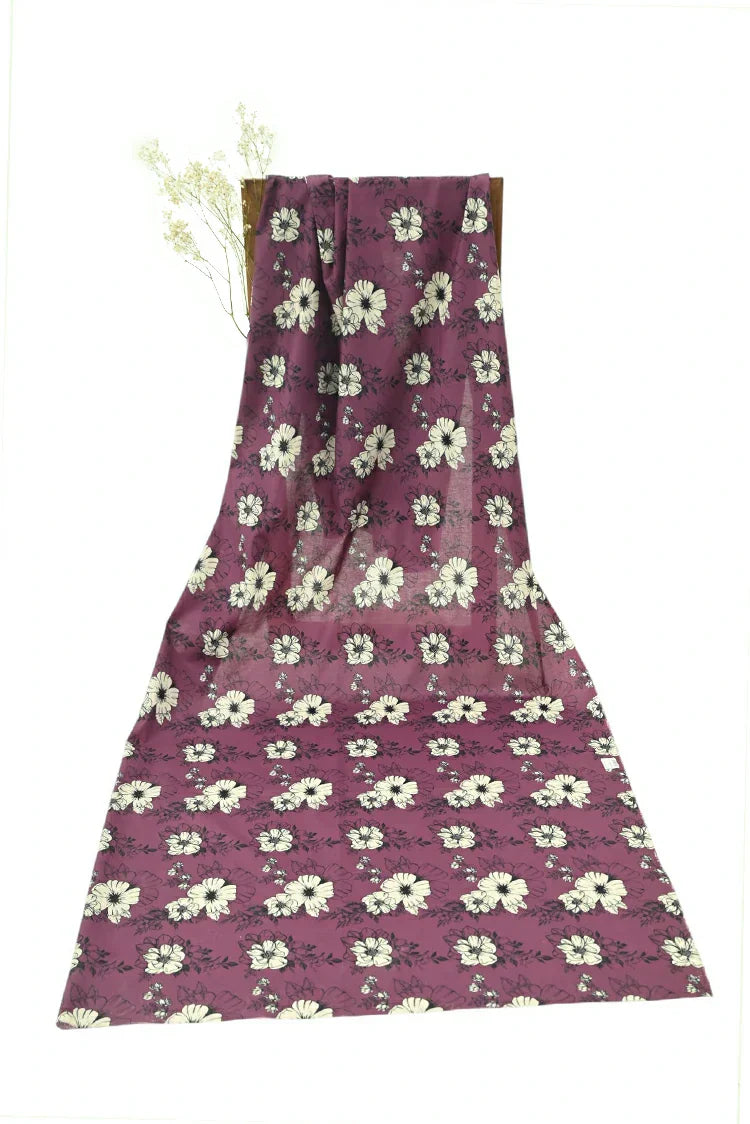 1-PC Unstitched Printed Cambric Kurti