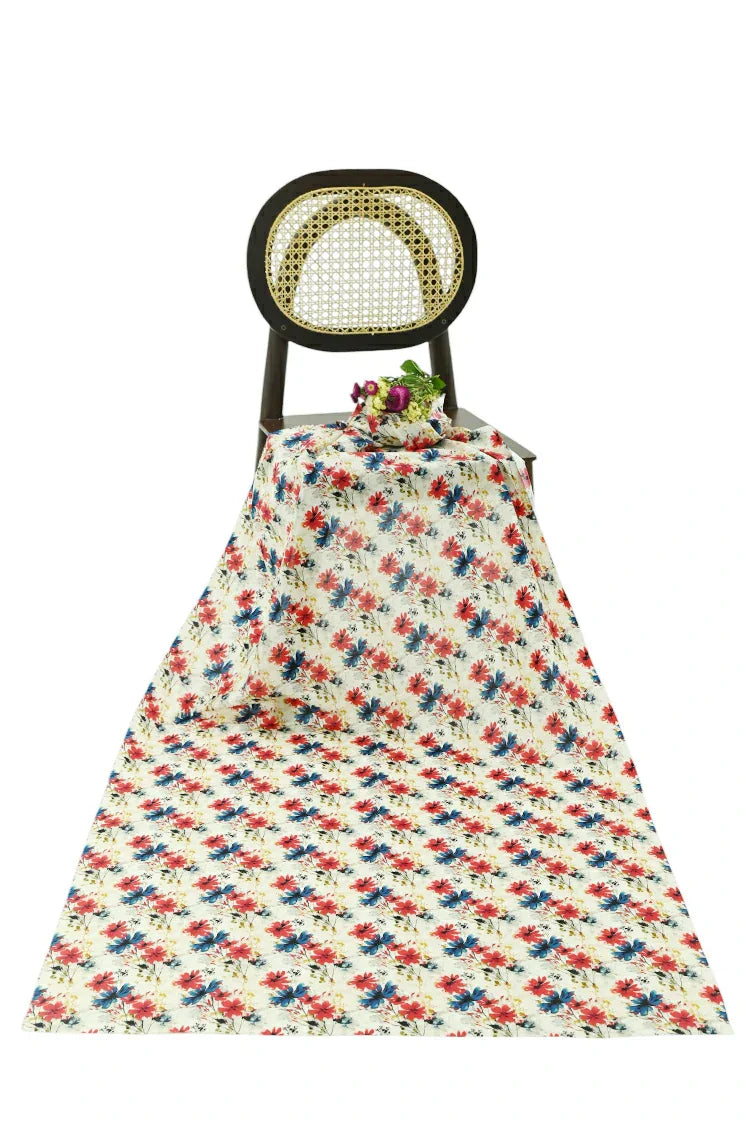 1-PC Unstitched Printed Cambric Kurti