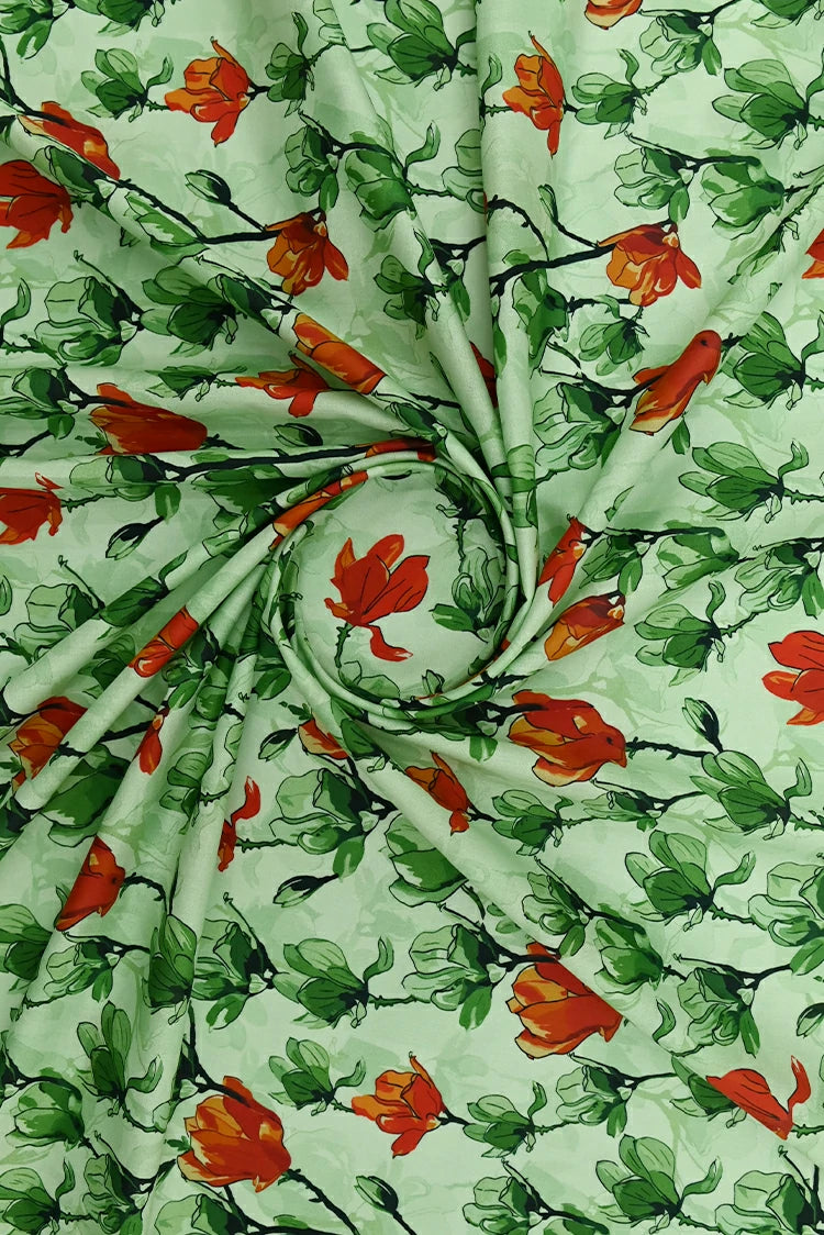 1-PC Unstitched Printed Cambric Kurti