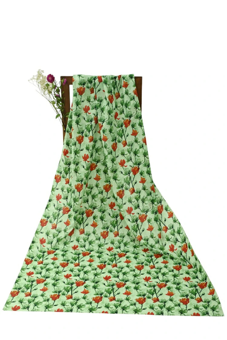 1-PC Unstitched Printed Cambric Kurti