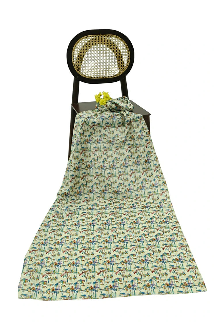 1-PC Unstitched Printed Cambric Kurti