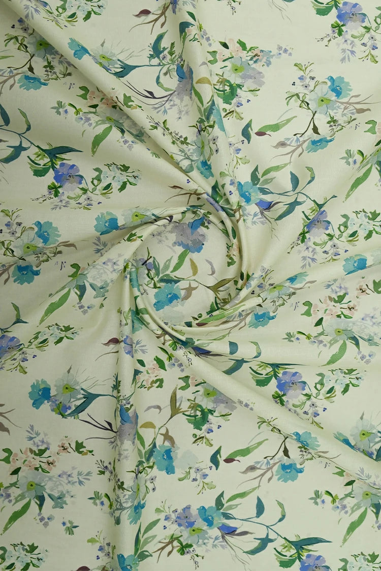 1-PC Unstitched Printed Cambric Kurti