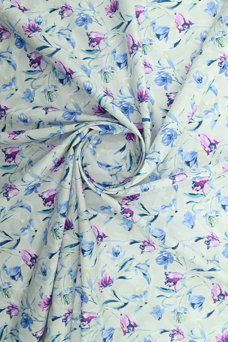 1-PC Unstitched Printed Cambric Kurti