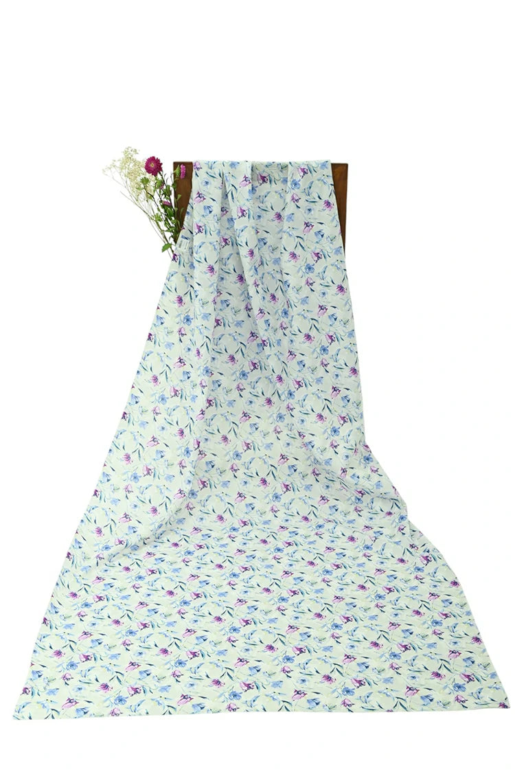 1-PC Unstitched Printed Cambric Kurti