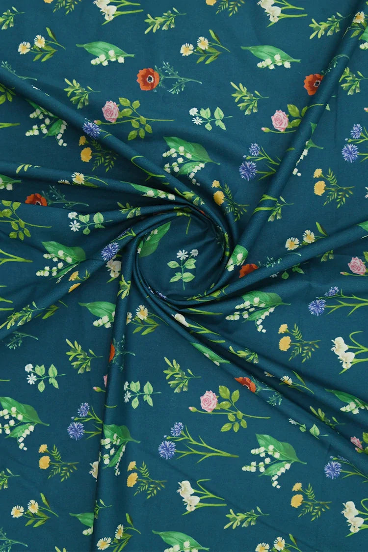 1-PC Unstitched Printed Cambric Kurti